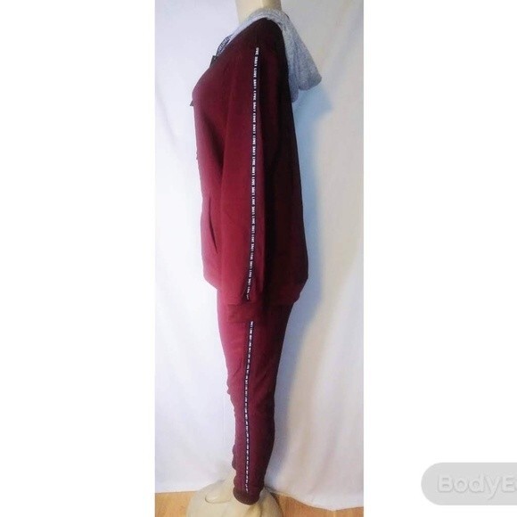 Burgundy LOVE Sweatsuit S/M - Picture 8 of 11